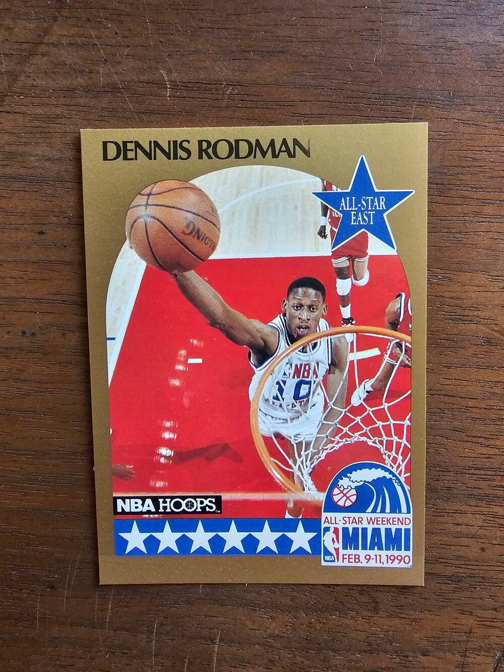 Dennis Rodman 1990-1991 NBA Hoops #10 - All Star - Fresh Pull